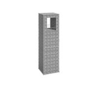 Poteau à panier de gabion 50x50x180 cm Fer