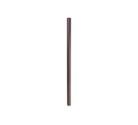 Poteau Aluminium Sarthe-Wpc Clôture, Poteau Pilier, Système Enfichable 240cm, Brun Marron