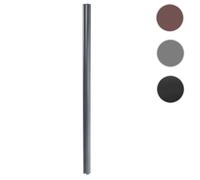 Poteau aluminium Sarthe-WPC clôture, poteau pilier, système enfichable ~ 240cm, anthracite