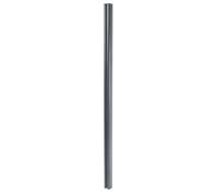 Poteau Aluminium Sarthe-Wpc Clôture, Poteau Pilier, Système Enfichable 240cm, Gris Gris