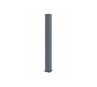 Casanoov Poteau EIFEL Aluminium 15x15cm H.166cm Gris Anthracite - Support Portail et Portillon Jusqu’à 140cm - Thermolaqué Résistant Intempéries - Pose à Visser ou Sceller - Chapeau de Finition Inclus