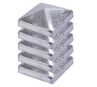 Poteau Clôture Capuchon de pyramide galvanisé 91 x 91 mm