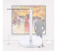 Poteau Court, BarrièRes De ContrôLe Des Foules Avec Base Creuse Et Cordon éLastique, Base En Caoutchouc LestéE AntidéRapante For Expositions D'Art Et MuséEs