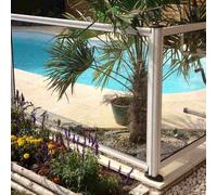Poteau d'angle en aluminium - Barrière piscine aluminium