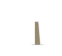 Poteau d'Angle en Chêne Clair pour Ecran de Protection - - - Bois200 x200x860mm