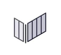 Poteau d'angle - OPTIMUM - H50 X L30 cm - Noir