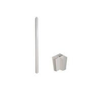 Poteau d'angle pour verrière atelier en aluminium thermolaqué 130 cm blanc - BAYVIEW