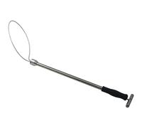 Poteau d'attrape-chien, poteau de capture d'animaux en acier inoxydable de 19 pouces, attrape-chien cochon avec anneau réglable, capture charge droite et forte, contrôle des animaux pour la fer