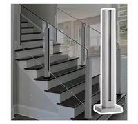 Poteau de balustrade carré en acier inoxydable pour balustrade en verre intérieur/extérieur, 60105 cm de hauteur, colonne de clôture en verre durable pour escaliers, balcon, jardin, design moderne