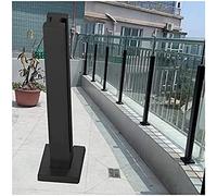 Poteau de balustrade en acier inoxydable noir pour balcon, hauteur 80 cm, poteau de clôture anti-rouille, parfait pour les espaces extérieurs modernes et solutions de sécurité