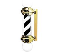 Poteau de barbier LED - Lampe murale rotative étanche de 75 cm pour salon de coiffure, salon de beauté et salon de coiffure avec bandes lumineuses