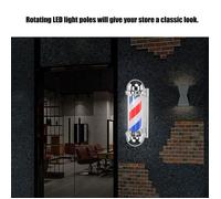 Poteau de Barbier LED - SURENHAP - 50Cm - Rotatif - Lumineux - Durable