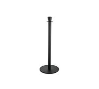 Poteau de barrage cylindrique en Acier Inoxydable noir H 950 mm Diamètre 360 mm Was Germany Noir