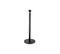 Poteau de barrage en Acier Inoxydable noir H 950 mm Diamètre 360 mm Was Germany Noir