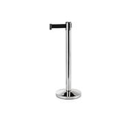 Poteau de barrage en Acier Inoxydable noir L 2000 mm H 910 mm Diamètre 320 mm 1