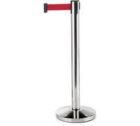 Poteau de barrage en Acier Inoxydable rouge L 2000 mm H 910 mm Diamètre 320 mm 1 Was Germany