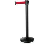 Poteau de barrage en Acier Inoxydable rouge L 2000 mm H 910 mm Diamètre 320 mm 2