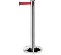Poteau de barrage en Acier Inoxydable rouge L 4500 mm 2