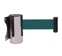 Poteau de barrière rétractable à sangle - Séparateur de file d'attente mural, solution de gestion des files d'attente pour banques, aéroports, hôtels et événements - Ruban de signalisation d