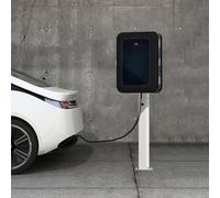Poteau de Borne de Recharge Socle de Chargeur de Véhicule Électrique Monté au Sol, Boîtier de Chargeur de Voiture Verrouillable, Support de Station de Charge de Véhicule Électrique(Dark Green1)