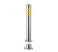 Poteau de borne de sécurité en Tuyau d'acier de 3 Pouces de diamètre, Colonne d'avertissement de sécurité, for Le contrôle de la Circulation, barrière d'allée, Poteau de stationnement(75cm)