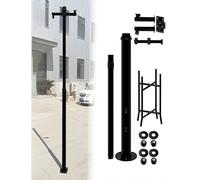 Poteau de caméra de sécurité avec Paratonnerre, Poteau de Surveillance au Sol avec Accessoires, for Porte de Maison, Rue, Banque, hôtel, Place, Chantier(118.1in/300cm)