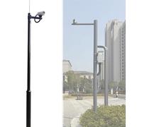 Poteau de caméra de sécurité de 6 à 20 Pieds, Support de Montage for caméra, Support de Poteau for allée de Porche d'école(236.2in/600cm)