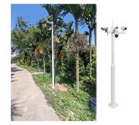 Poteau de caméra de sécurité pour surveillance extérieure, tige de surveillance assemblée pour usage industriel et domestique, idéal pour la surveillance de jardin et d'usine