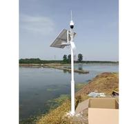 Poteau de caméra de sécurité toutes saisons avec tige de foudre pour la surveillance extérieure dans les installations au sol