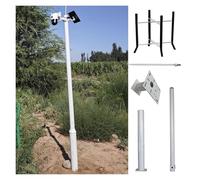 Poteau de caméra de surveillance Colonne De Support Pour Caméras De Surveillance, Poteau Segmenté Sécurité Extérieure, Support De Surveillance Amovible Usine Ferme École Entrepôt(A,78 7/10 in(200cm))