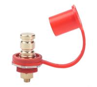 Poteau de charge en laiton pour bornes de batterie avec goujon de 3 20,3 cm conçu pour un démarrage à courant élevé dans les voitures, camions et bateaux (rouge)