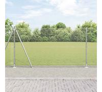 Poteau de clôture. Acier clôture. Barrière extérieure Clôture jardin vidaXL vida