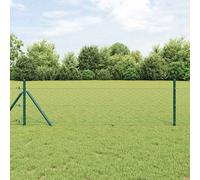 Poteau de clôture. Clôture jardin Barrière terrasse en acier extérieure vidaXL v