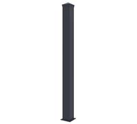 Poteau de clôture pour panneau de clôture - 10 x 169 cm - Avec pied - Anthracite