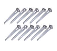 Poteau De Clôture Support Encastré 34Mm Ensemble De 12 Manchons De Sol