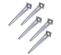 Poteau De Clôture Support Encastré 34Mm Ensemble De 5