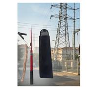 Poteau de décharge d'isolation rétractable, tige de décharge haute tension for l'entretien des lignes, tests électriques, décharge de sécurité(66KV-150 cm)