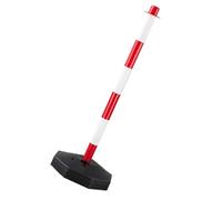 Poteau De Délinéation De La Circulation - 11,22 X 33,46 Pouces, Barrière D'avertissement Réfléchissante, Borne À Base Creuse | Parkings Chantiers De Construction Allées Privées Zones Scolaires Sécurit