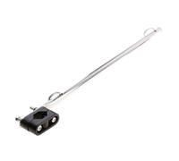 Poteau de drapeau de bateau réglable - Plateau de drapeau du support de barre, kit de pince marine robuste, clip de drapeau pour utilisation du rail de couverture, accessoire de ba