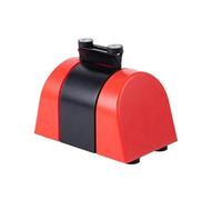 Poteau de file d'attente mural en plastique rouge 5 m, ceinture nylon rétractable, barrière circulation contrôle des foules avec aimant Pour Usage Intérieur/Extérieur