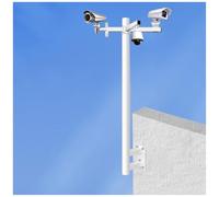 Poteau de Fixation Murale pour caméras de sécurité, Support de Surveillance, Tube en Acier galvanisé