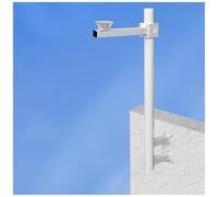 Poteau de Fixation Murale pour caméras de sécurité, Support de Surveillance, Tube en Acier galvanisé