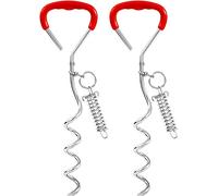 Poteau de fixation pour chien avec ressort, piquet de fixation pour chien, grand piquet robuste pour l'entraînement ou le camping, piquets pour laisse de chien, fixation du câble et du plomb pour la