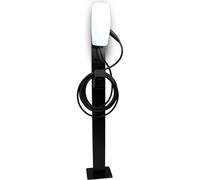 Poteau de Fixation pour Tesla Wall Connector Gen 3, Support au Sol en Acier Robuste, Installation Extérieure, Noir Mat, Garantie 2 Ans - LDY