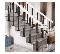 Poteau De Garde-Corps D'escalier, Colonne De Balustres À Barreaux De Terrasse Modernes avec Tête d'angle Réglable, pour Villas, Lofts, Vérandas, Clôtures Décoratives(Zwart,85cm(33.5"))