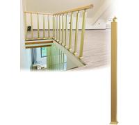 Poteau de garde-corps en métal for escalier intérieur et extérieur, balustres réglables à 270 °, support au sol for porche, béton, marches en bois(Gold,4cm D-27.5"/70cm H)