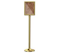 Poteau de Guidage Barriere Support pour Affiches Au Sol avec Base Ronde Lourde pour Guider Les Flux de Personnes