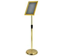 Poteau de Guidage Tapis Rouge Ceremonie avec Base de Remplissage D'eau pour Fêtes Supermarchés Files D'attente Musées(Gold,33x24cm/13x9in)