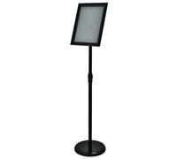 Poteau de Guidage Tapis Rouge Ceremonie avec Base de Remplissage D'eau pour Fêtes Supermarchés Files D'attente Musées(Black,33x24cm/13x9in)