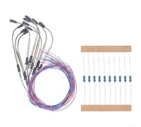 Poteau de lanterne LED en acier 42 mm pour rail N pour échelle tt acier | Lumière LED blanc chaud, hauteur de 42 mm, parfaite pour la voie N, rayonnement réaliste, réplique détaillée